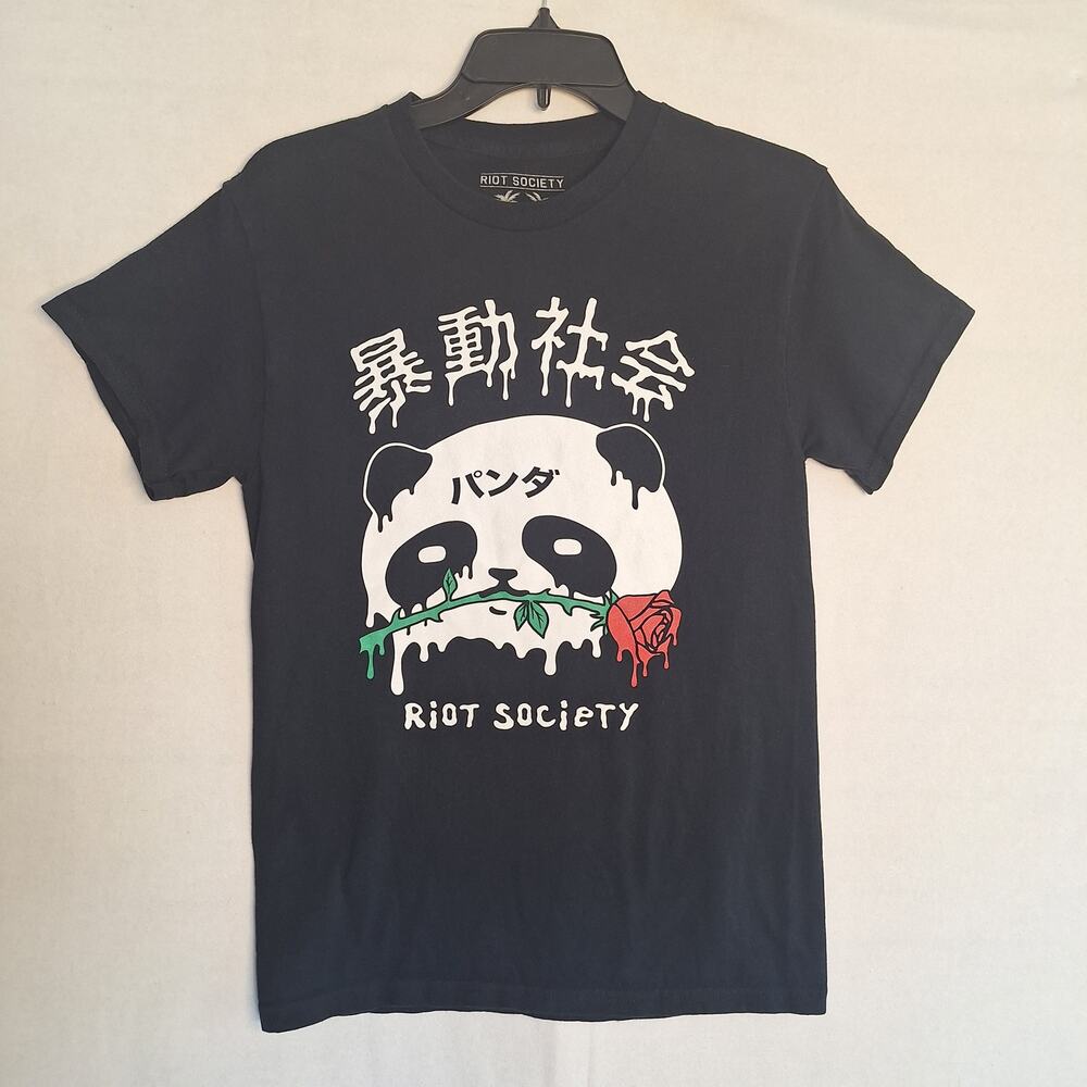 Riot Society Mens Sz S Panda Collection Shirt !00% Cotton USA Made Street Wear